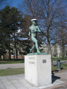 Finlandia, Helsinki, Stadion Olimpijski, pomnik Paavo Nurmiego