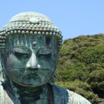 Japan, Kamkura, Sitting Buddha Amida, also known as Kamakura Daibatsu (Great Buddha)