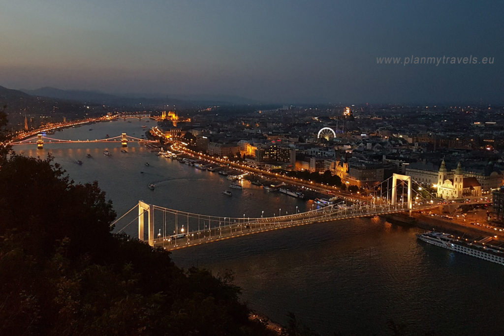 Budapest - top 5 attractions, Danube river, Budapest city by night