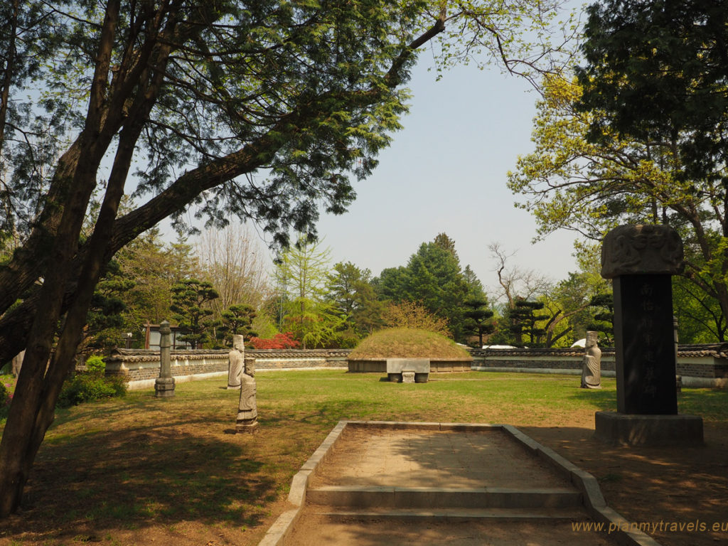 South Korea, Nami Island and Petit France, general Nami grave