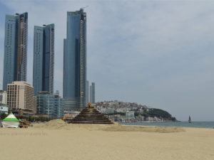 South Korea, Busan, Haeundae Beach, Busan - summer capital of South Korea
