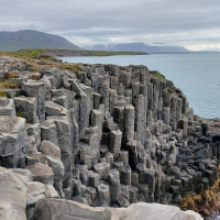 North Iceland, Basalt Cliffs in Hofsos