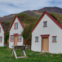 North Iceland, Laufas Turf Houses_Eyjafjörður