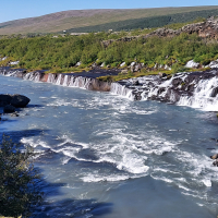 Lava Waterfalls Hraunfossar