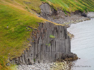 North Iceland the basalt cliffs in Hofsos