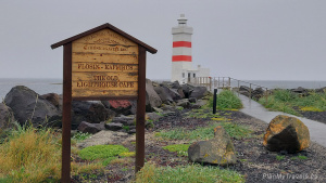 Iceland, Gardskaga Peninsula Lighthouse