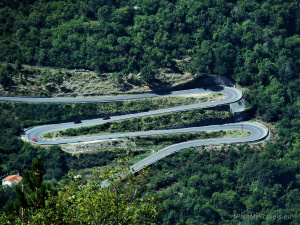road P1 from Cetinje to Kotor