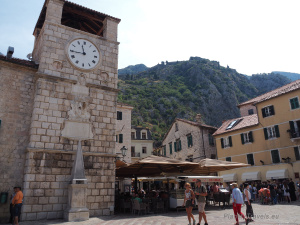 Czarnogóra, Kotor, Wieża Zegarowa