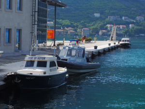 Yacht marina and port in Kotor