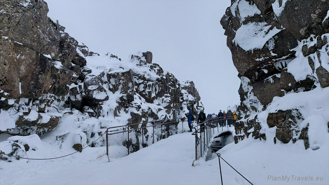 Park Narodowy Pingvellir zimą, Złoty Krąg, Islandia - zimowy plan podróży
