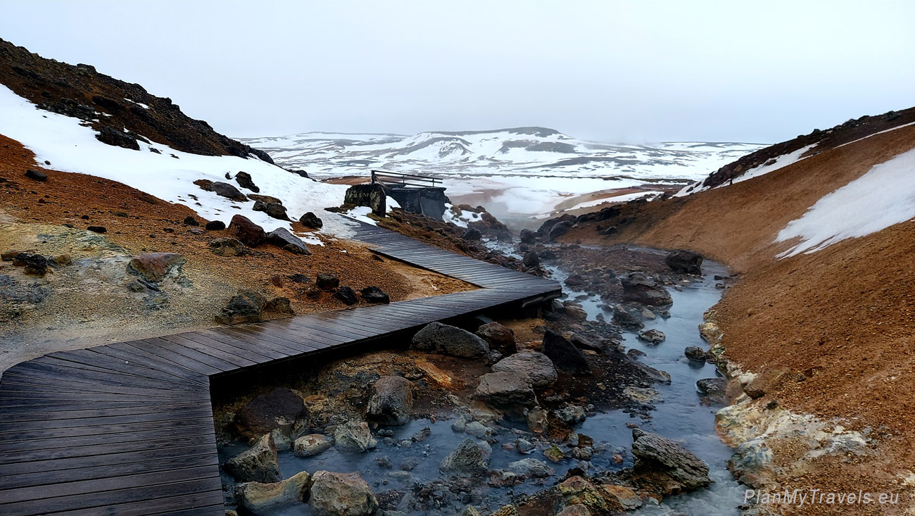 pole geotermalne Seltun - Krýsuvík, Islandia - zimowy plan podróży