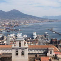 viewing terrace at the foot of the Sant’ Elmo castle, Naples