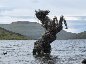 Nix Demon Monument by Lake Sørvágsvatn