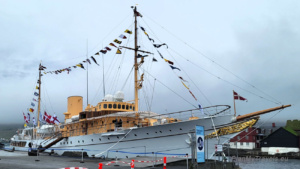 The Royal Yacht Dannebrog in Torshavn, Faroe Islands