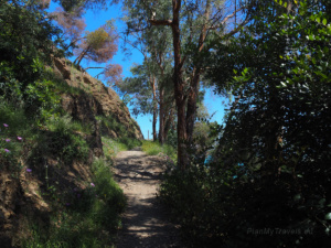 Gibralfaro - pathway leading towards the city centre