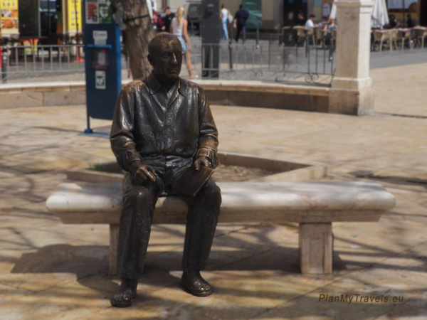 Picasso - pomnik na Plaza de la Merced