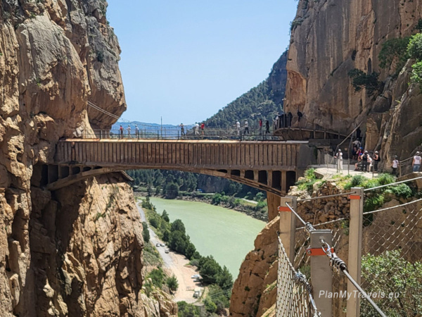 Caminito del Rey most wiszący Caminito del Rey most wiszący