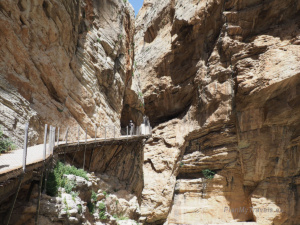 Caminito del Rey ścieżka na skale