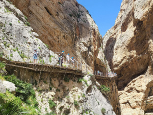 Caminito del Rey ścieżka na skale