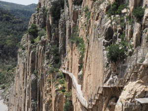 Caminito del Rey ścieżka na skale